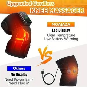 Wireless Knee Massager, Gray, wireless, NEW